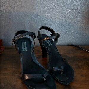 Steve Madden Black Strappy Heels